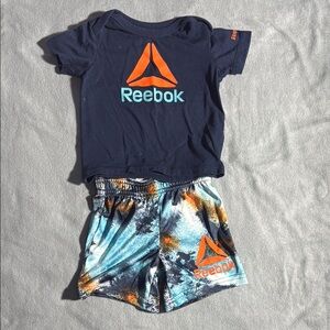 Reebok Navy and Multicolor Toddler Outfit